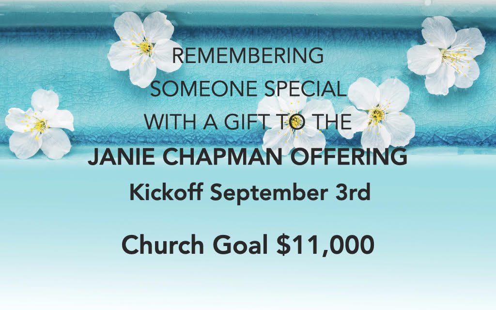 Janie Chapman Offering Kickoff Five Forks Baptist Church