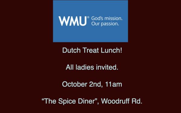 WMU - Dutch Treat Lunch