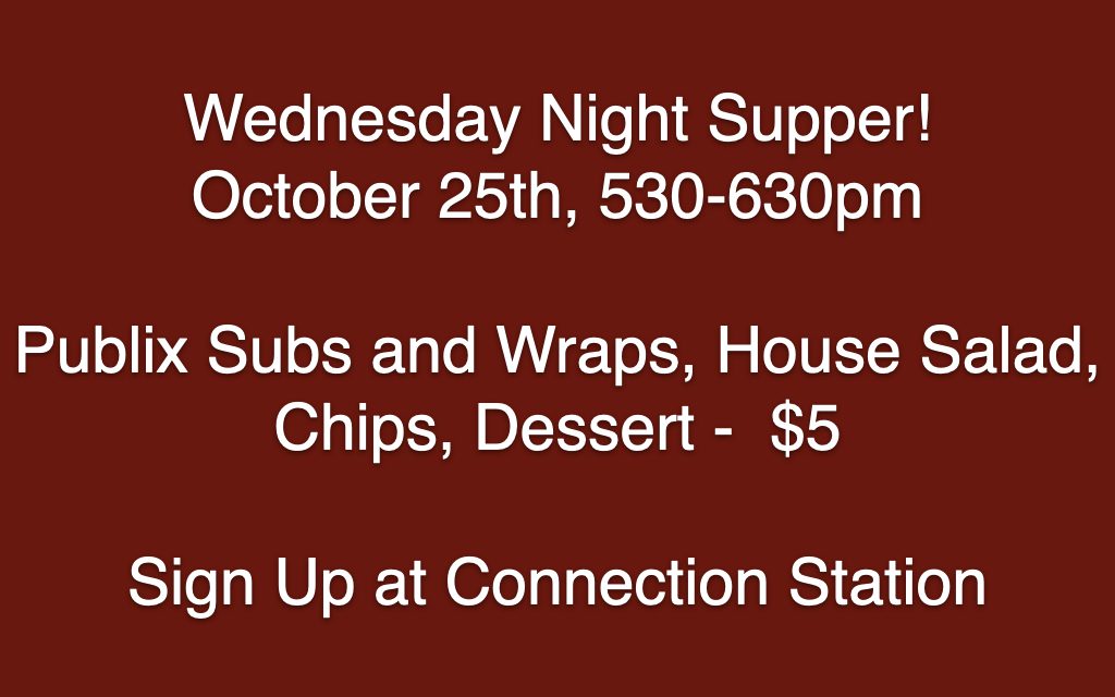 Wednesday Night Supper - Five Forks Baptist Church